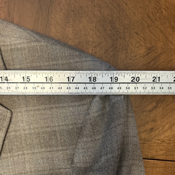 BROOKS BROTHERS 346 Regent Fit 46L Sport Coat Blazer Suit Jacket Beige Plaid Men - Picture 9 of 16